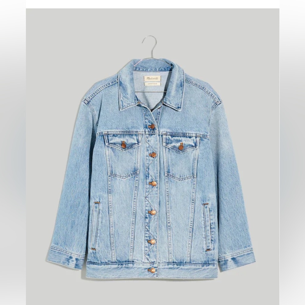 The Oversized Trucker Jean Jacket in Kelson Wash